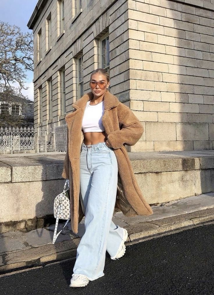 H&M WIDE LEG JEANS - UK 8