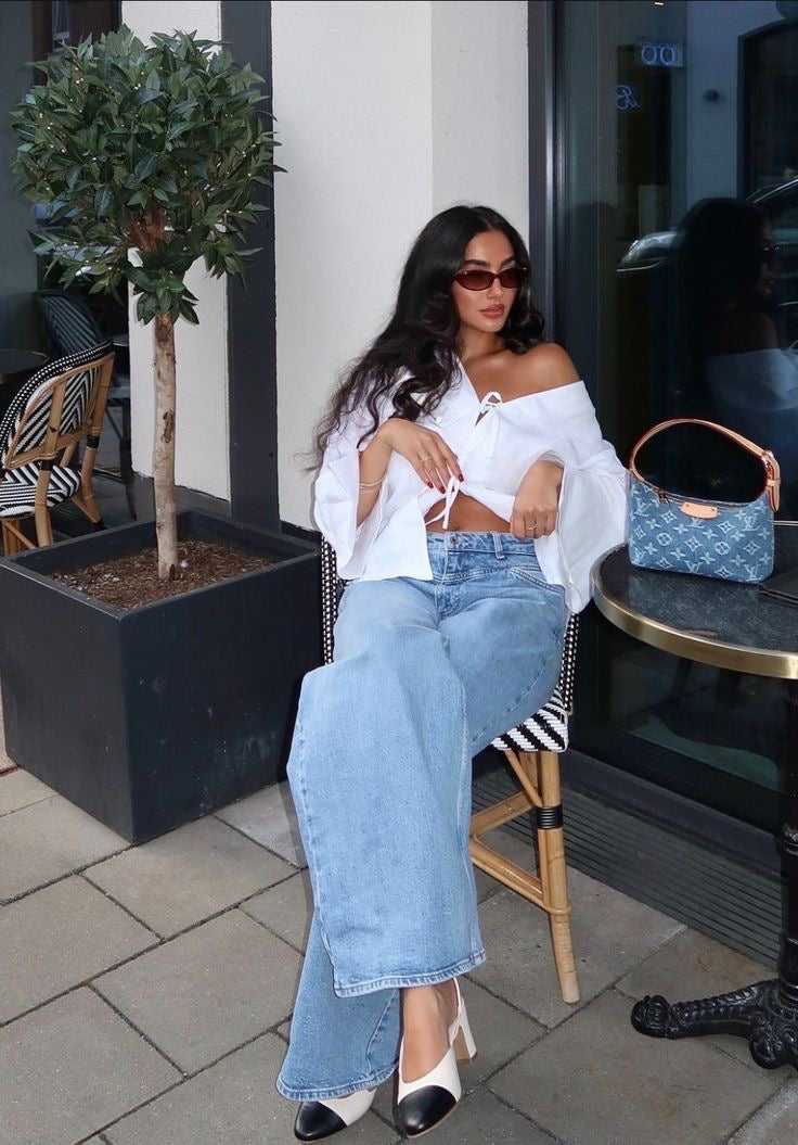 ZARA WIDE LEG JEANS - UK 6