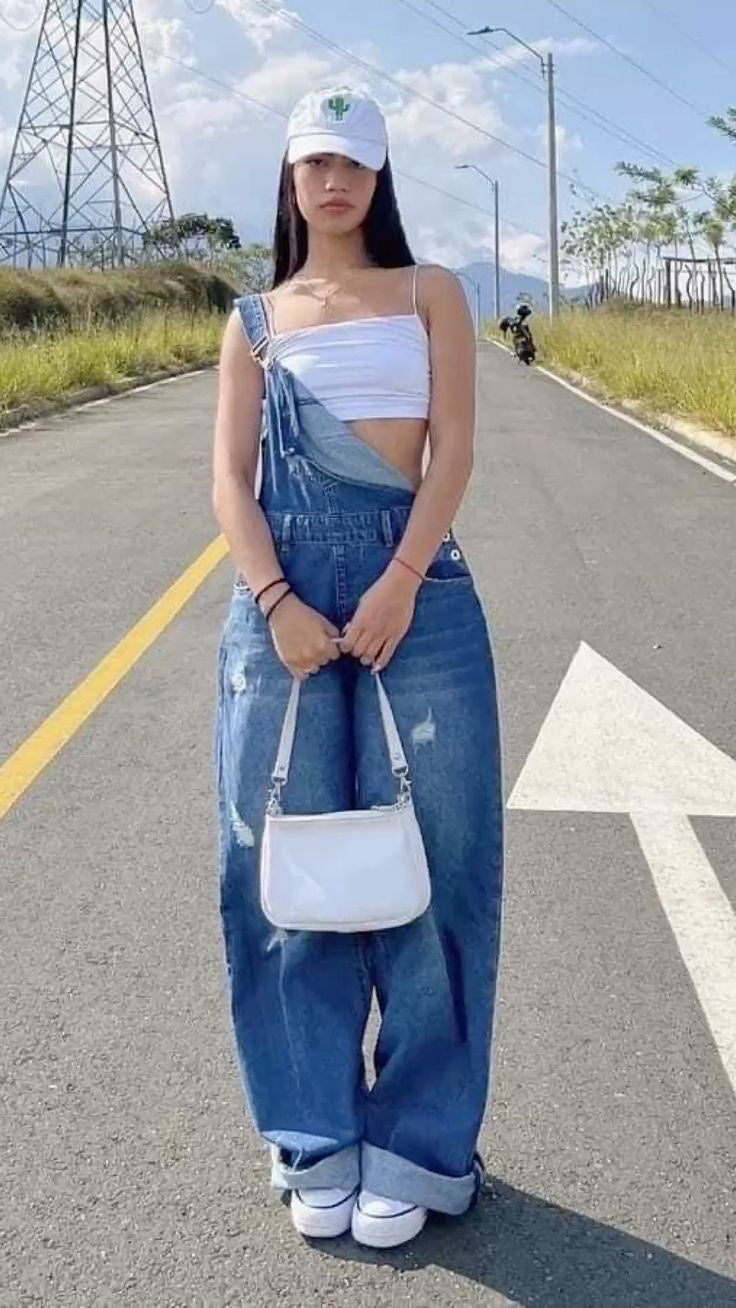 ASOS DESIGN 90'S WIDE LEG OVERALL - UK 14