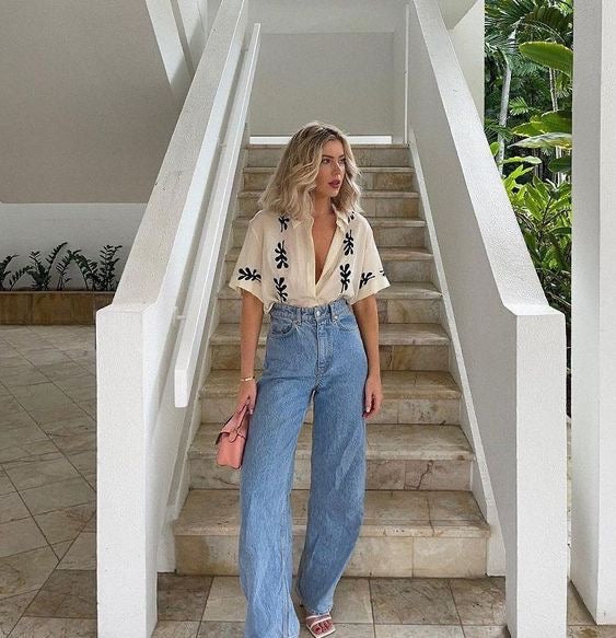 YESSICA BUTTON UP VINTAGE SHIRT