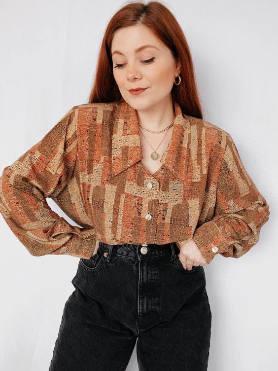 UNTAGGED BUTTON UP VINTAGE SHIRT