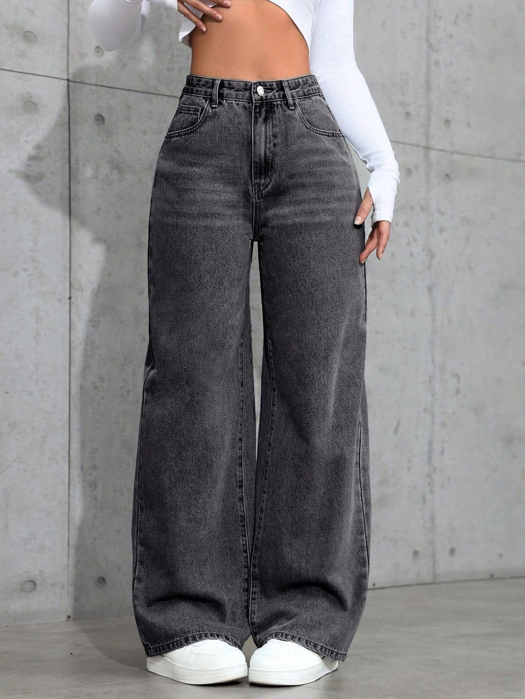 SHEIN WIDE LEG JEANS - UK 4