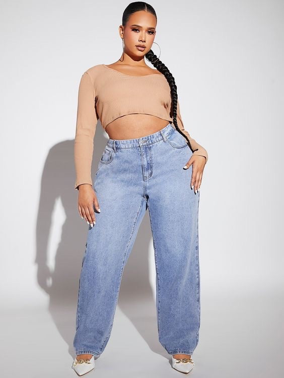NORACORA STRAIGHT LEG VINTAGE JEANS - UK 18