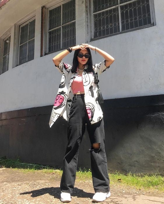 RANDOM PICK BUTTON UP VINTAGE SHIRT  UK 12-14