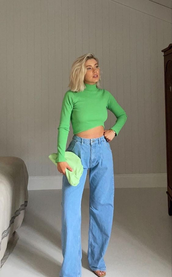 ZARA WIDE LEG JEANS