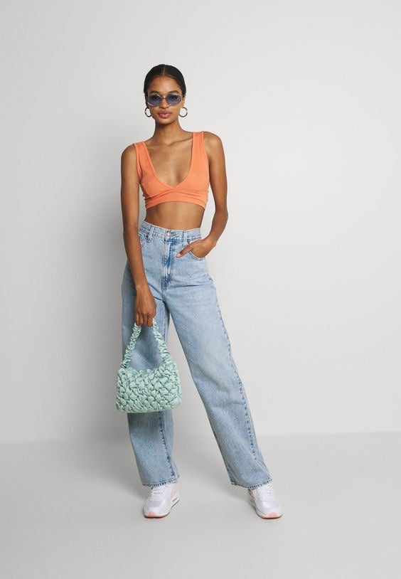 GARAGE STRAIGHT LEG JEANS - UK 12