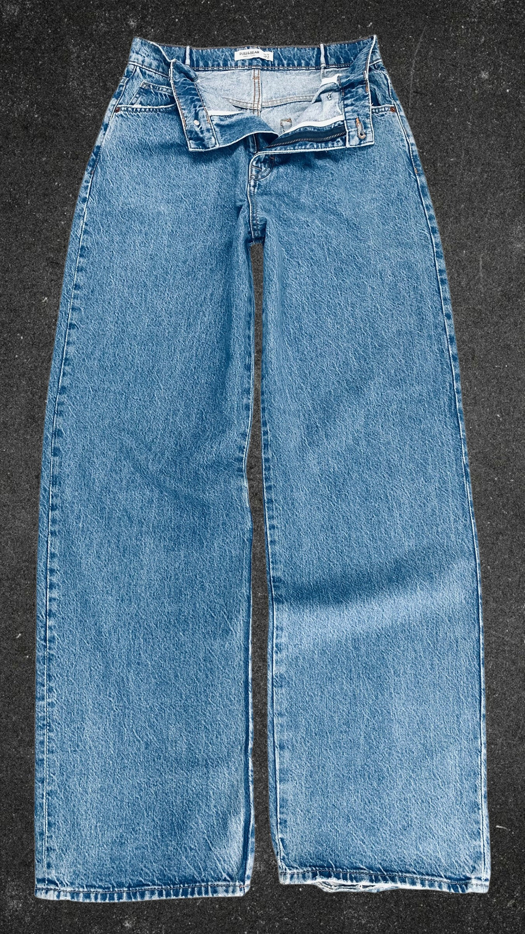 PULL & BEAR WIDE LEG JEANS - UK 10 TALL