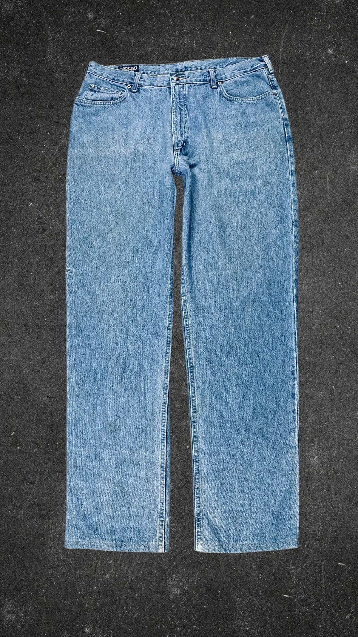 LANDS' END LOW WAIST STRAIGHT LEG VINTAGE JEANS - UK 18