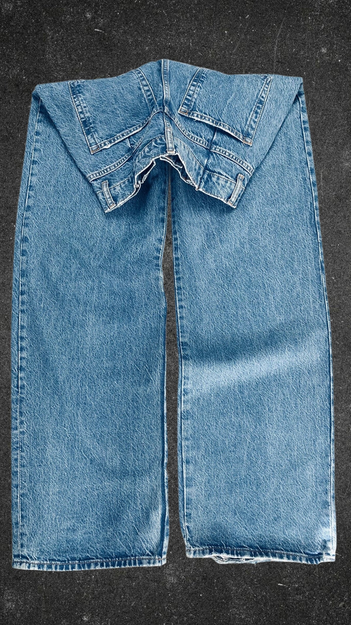PULL & BEAR WIDE LEG JEANS - UK 10 TALL