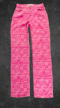 BERSHKA STRAIGHT LEG JEANS  - UK 8