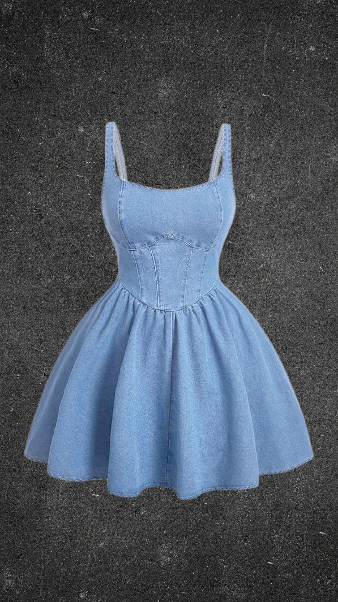 PRETTYLITTLETHING DENIM DRESS - UK 14
