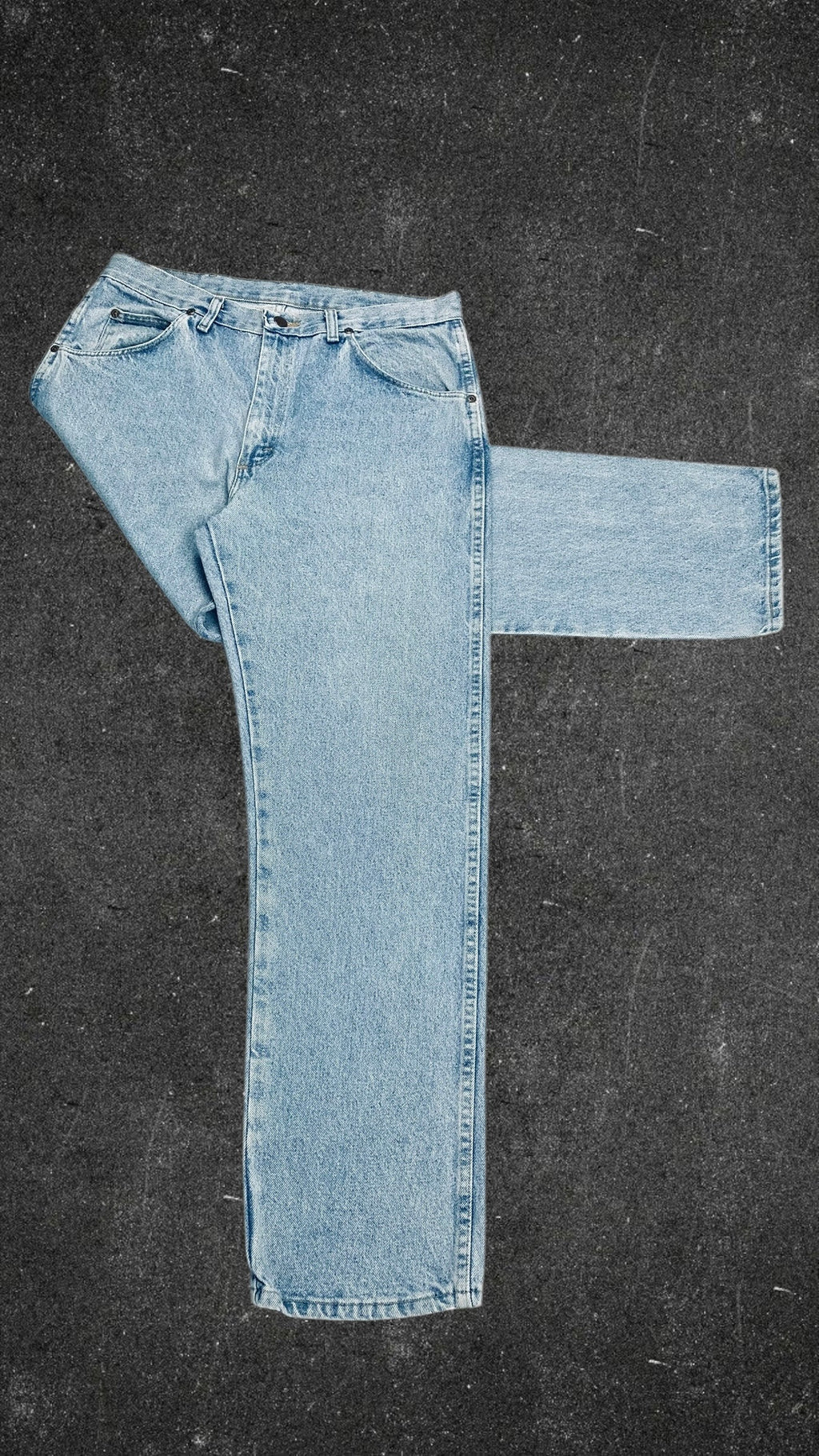 WRANGLER RUGGED STRAIGHT LEG VINTAGE JEANS - UK 14