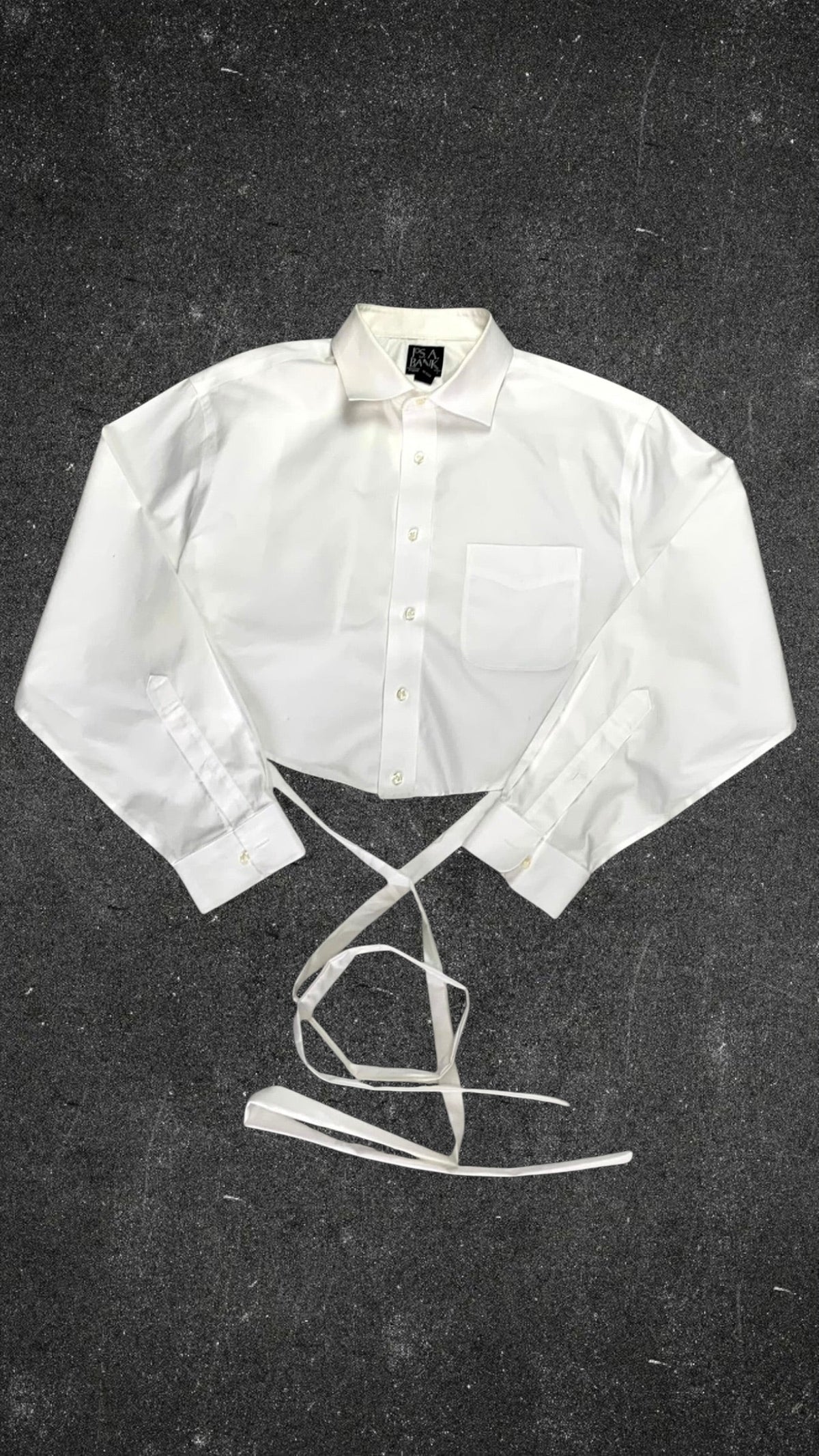 JOS.A.BANK REWORK BAGGY CROPPED SHIRT - UK 14
