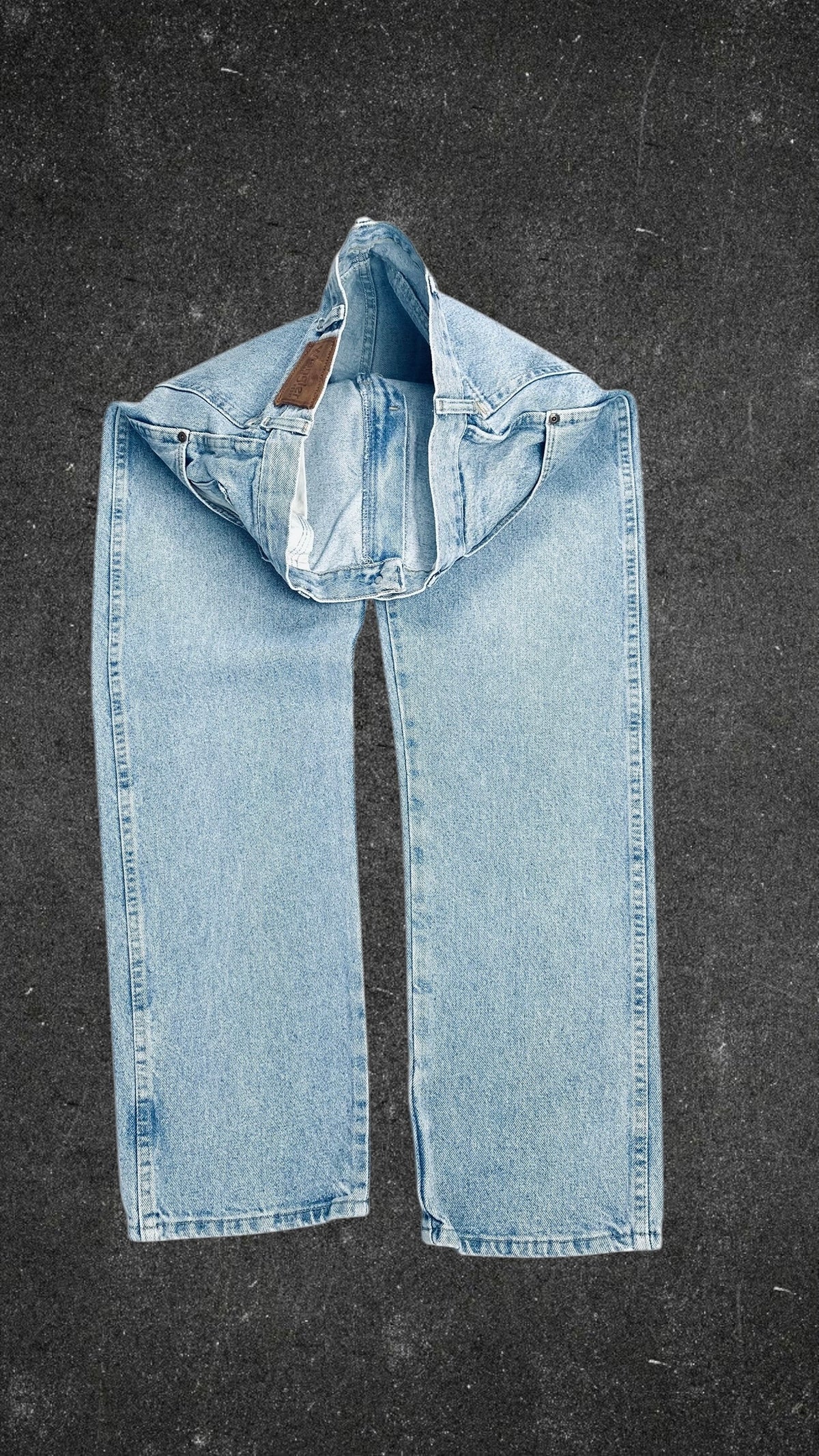 WRANGLER RUGGED STRAIGHT LEG VINTAGE JEANS - UK 14
