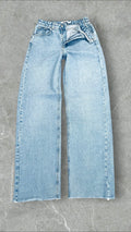 NA-KD ASYMMETRIC WIDE LEG JEANS