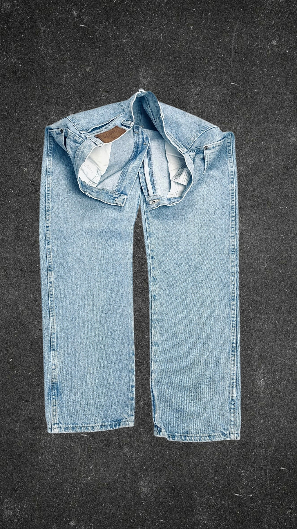 WRANGLER RUGGED STRAIGHT LEG VINTAGE JEANS - UK 14