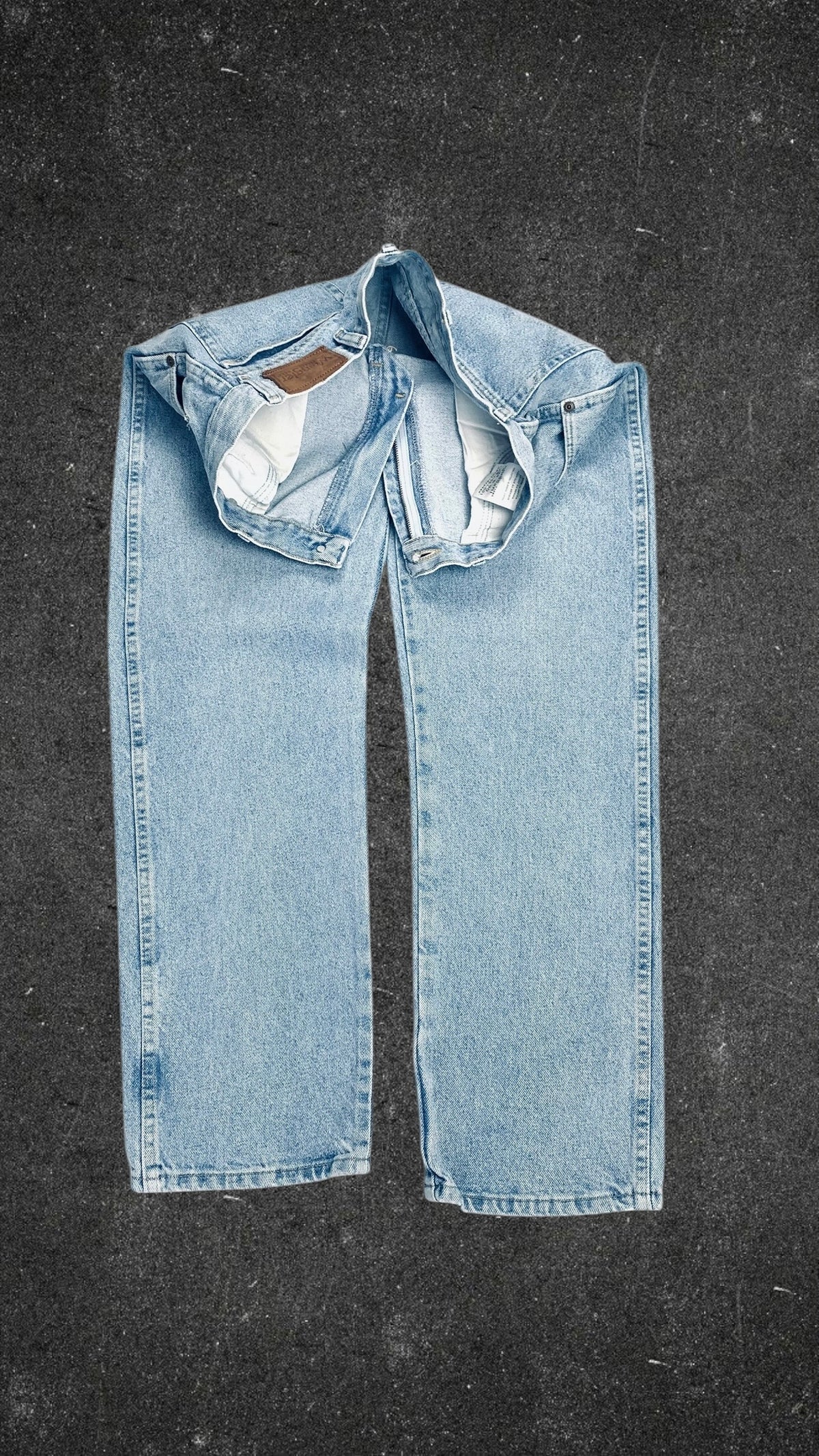 WRANGLER RUGGED STRAIGHT LEG VINTAGE JEANS - UK 14