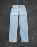 STRADIVARIUS SIDE SLIT STRAIGHT LEG JEANS - UK 12