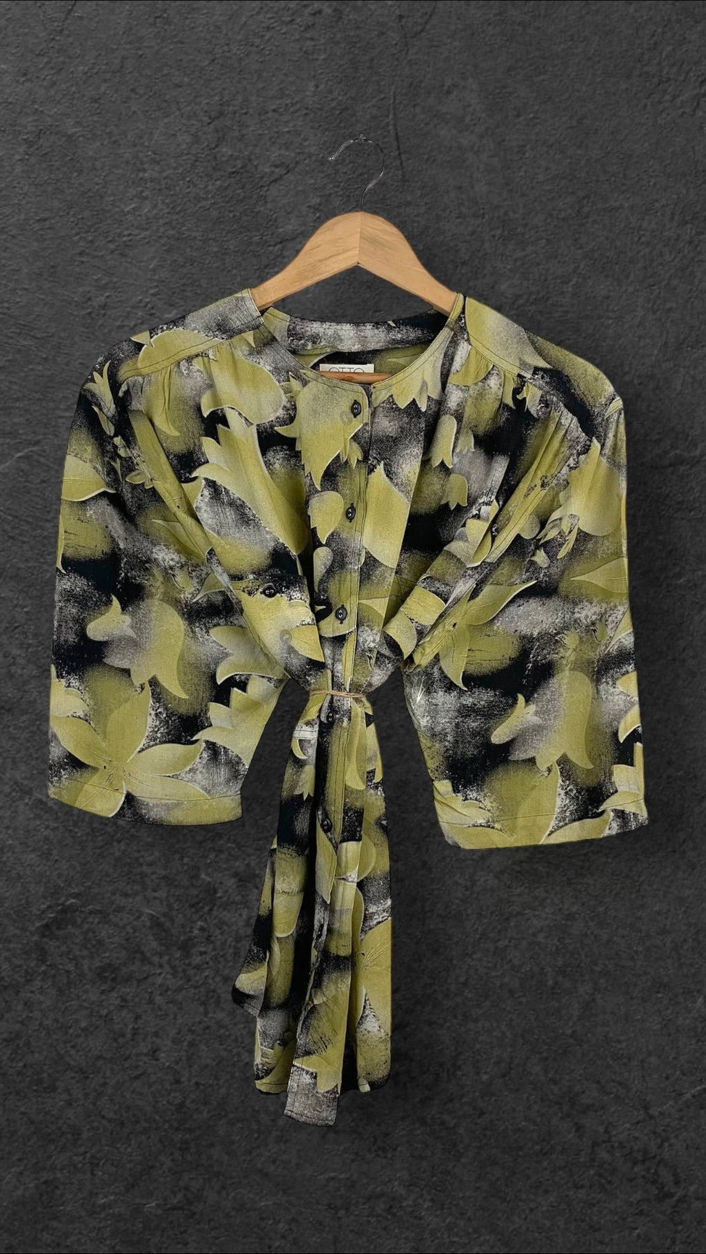 OTTO KERN BUTTON UP VINTAGE SHIRT - UK 14