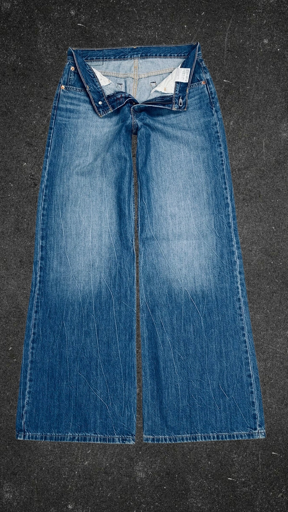LEVI STRAUSS & C0 RED TAB RIBCAGE WIDE LEG JEANS - UK 10