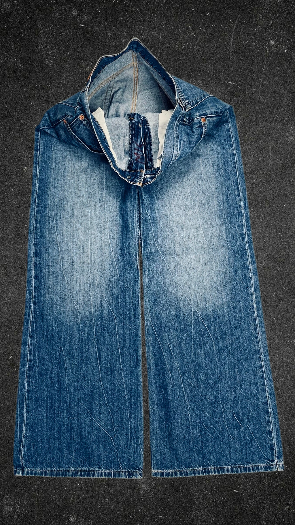 LEVI STRAUSS & C0 RED TAB RIBCAGE WIDE LEG JEANS - UK 10