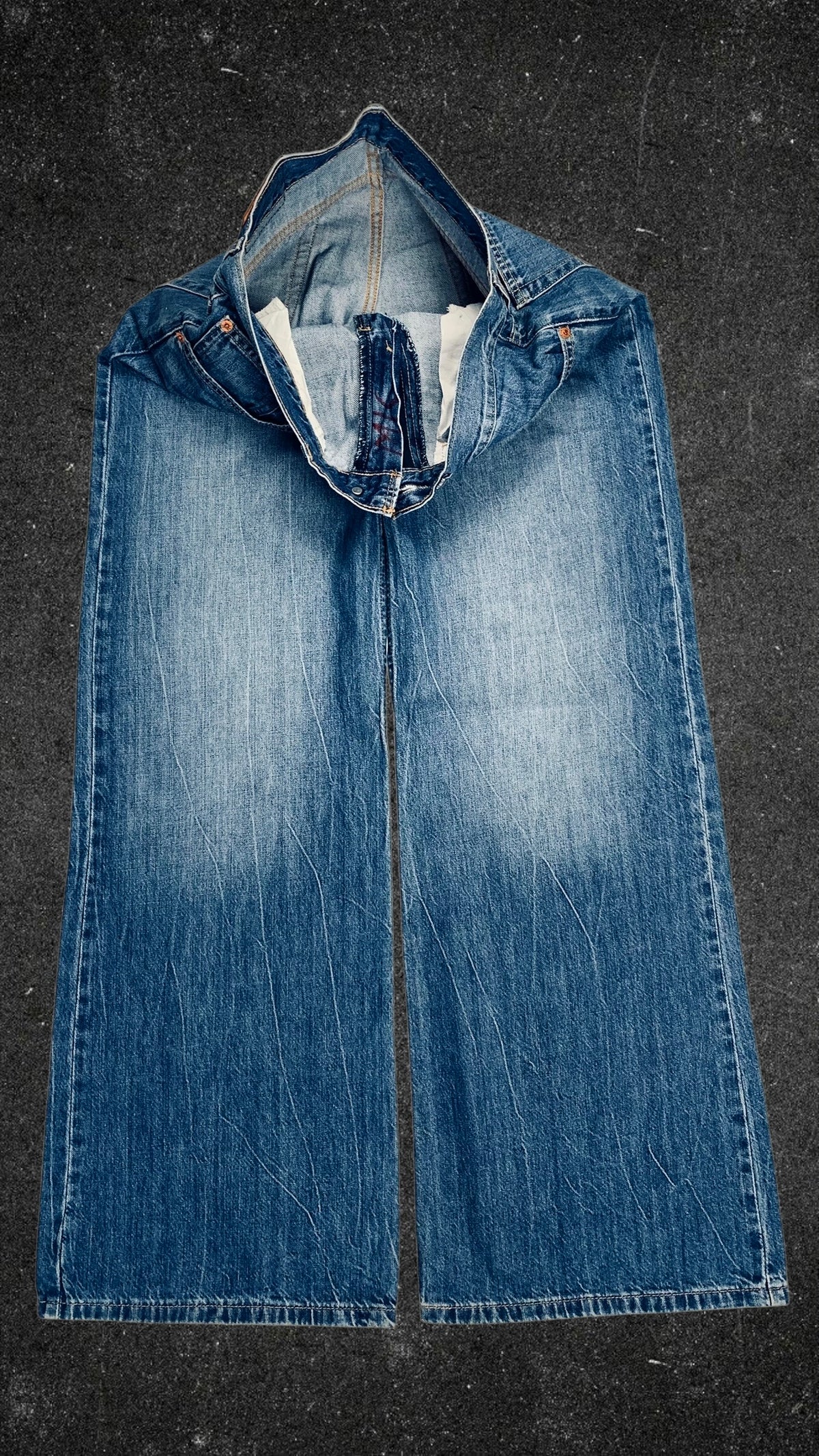 LEVI STRAUSS & C0 RED TAB RIBCAGE WIDE LEG JEANS - UK 10