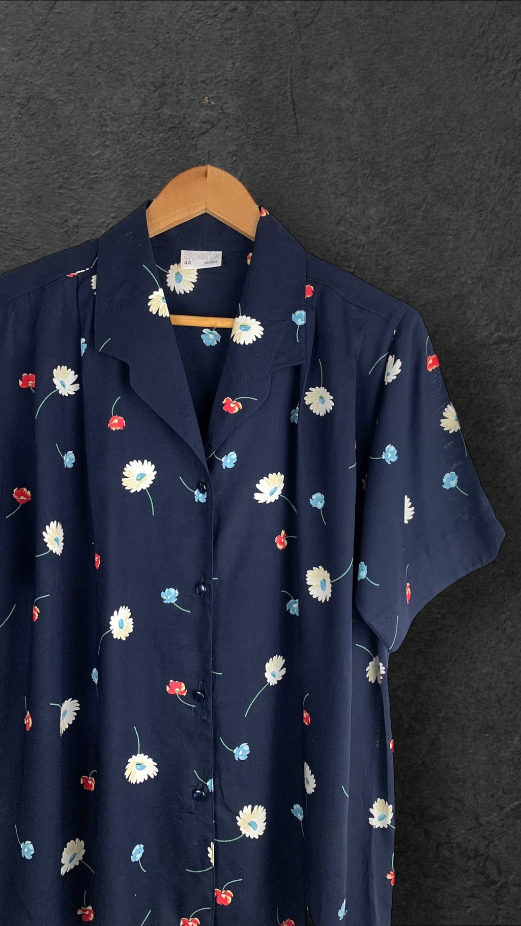SPERLA BLUSER BUTTON UP VINTAGE SHIRT - UK 14