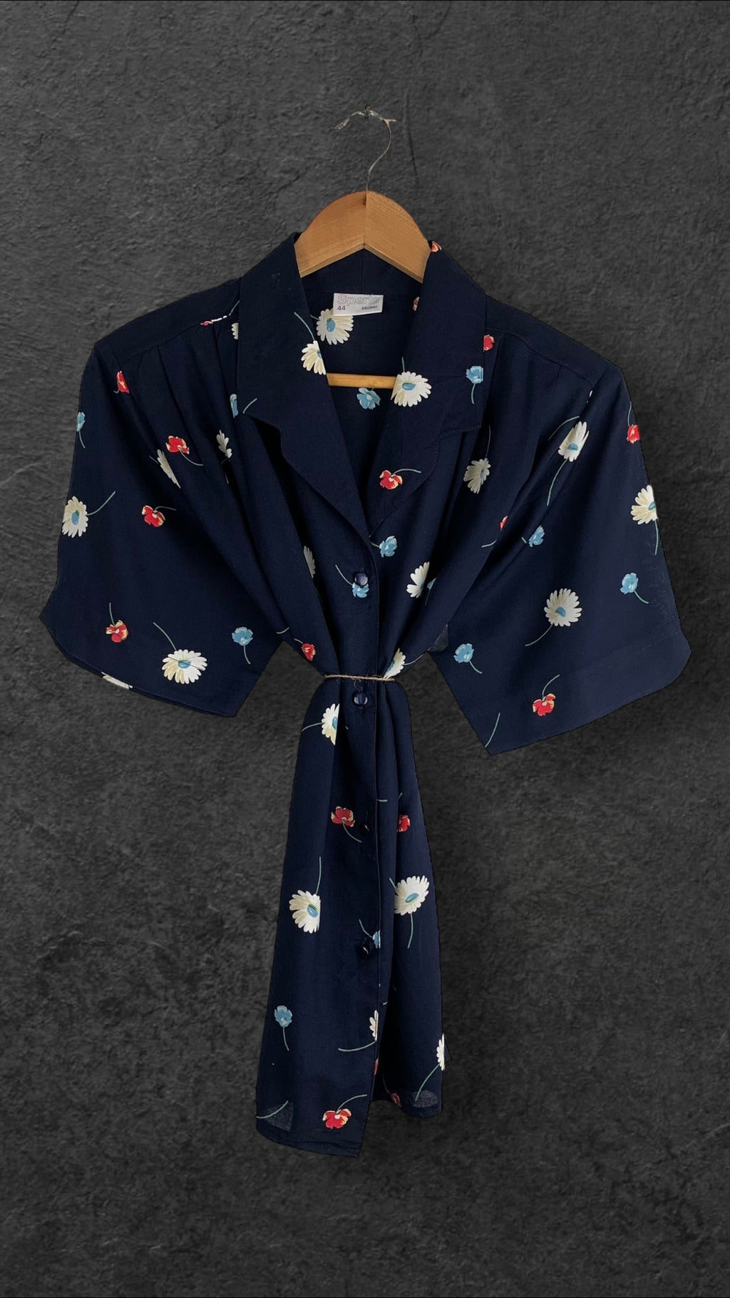 SPERLA BLUSER BUTTON UP VINTAGE SHIRT - UK 14