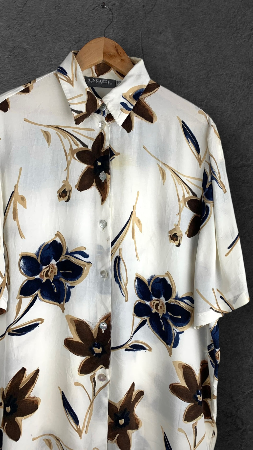 ODÉL  BUTTON UP VINTAGE SHIRT- UK 16