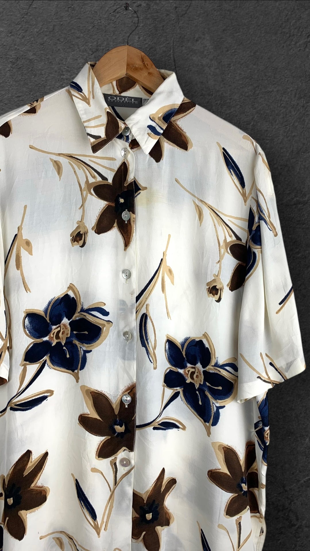 ODÉL  BUTTON UP VINTAGE SHIRT- UK 16