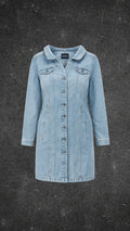 BOOHOO DENIM DRESS - UK 10