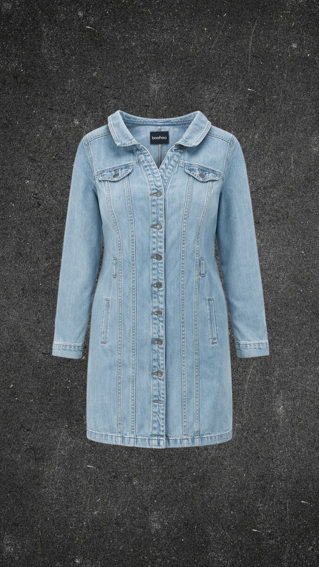 BOOHOO DENIM DRESS - UK 10