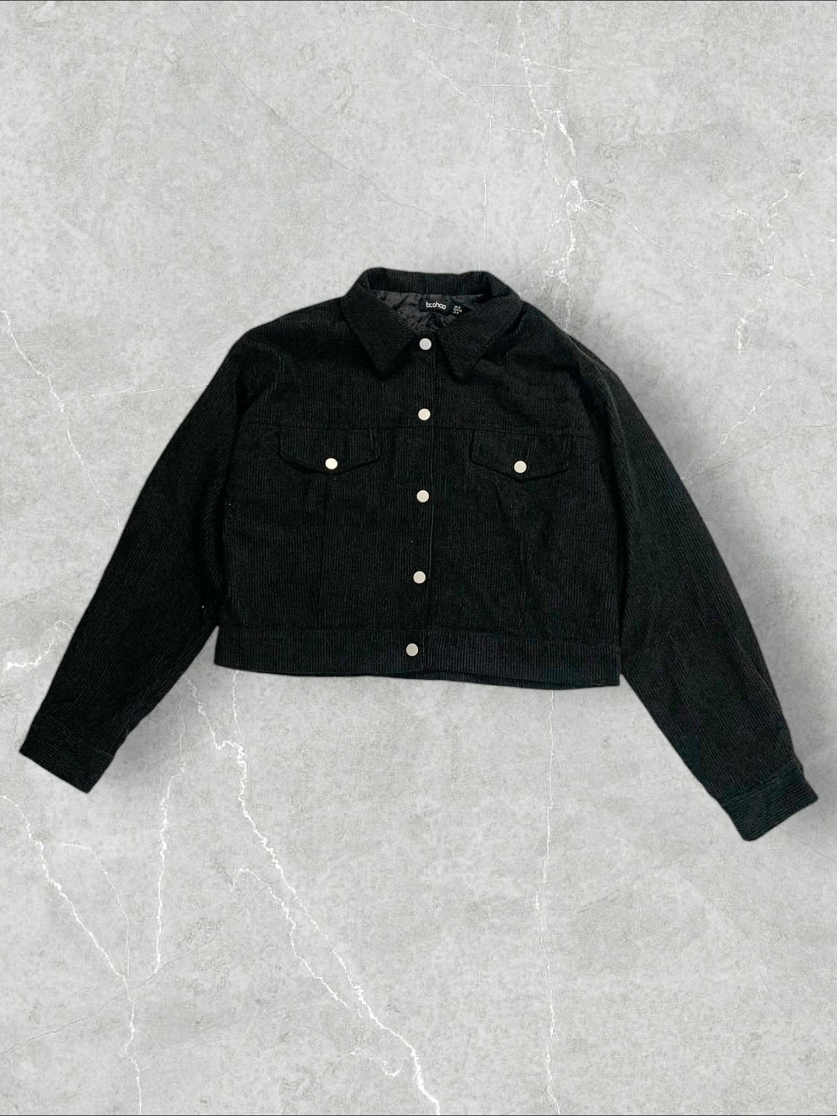 BOOHOO BAGGY  CROPPED CORDUROY JACKET