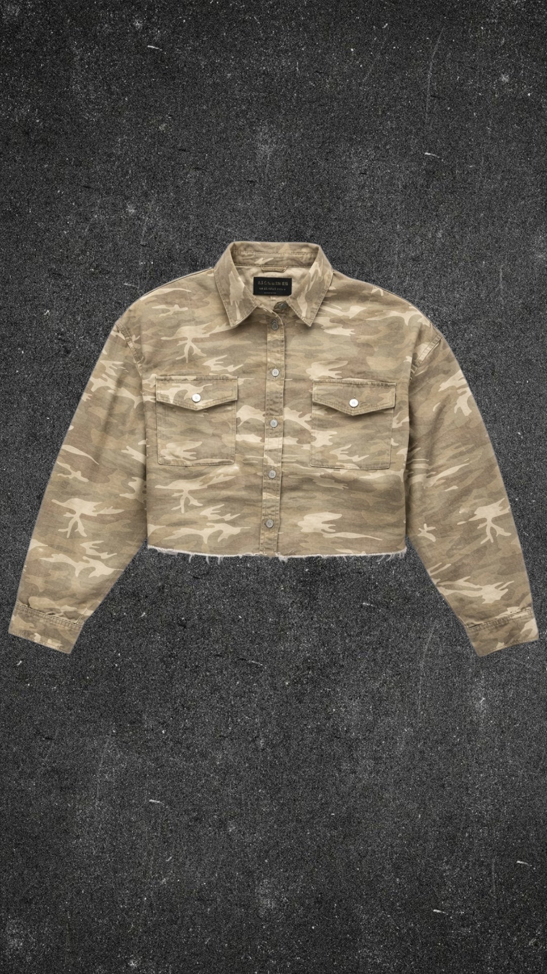 ALLSAINTS BAGGY CROPPED JACKET - UK 10