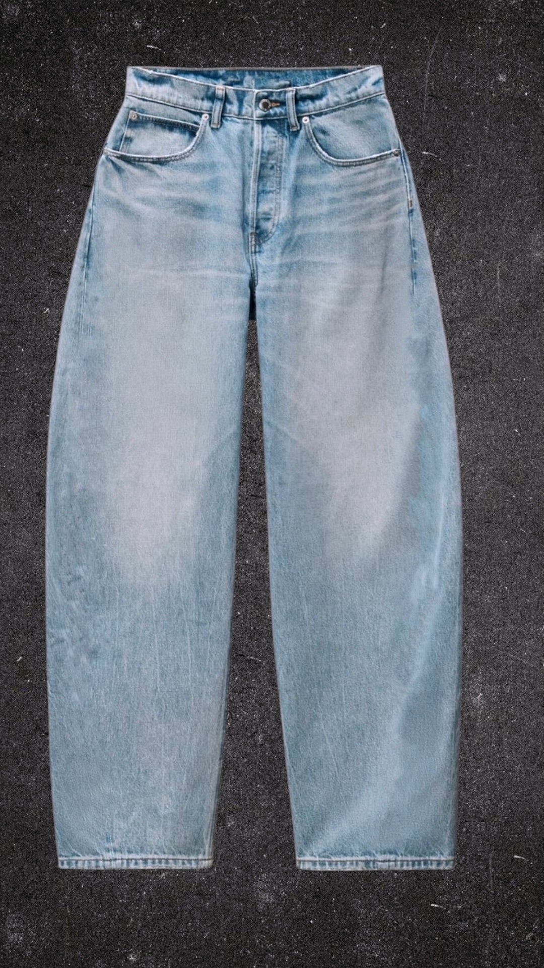 BERSHKA BAGGY LOOSE FIT  BARREL JEANS - UK 8