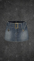 Y2K DENIM SKIRT - UK 6