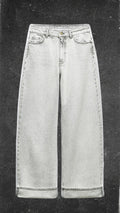 UNTAGGED WIDE LEG JEANS - UK 14