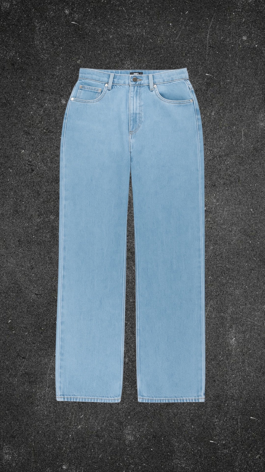PRETTYLITTLETHING BAGGY FIT STRAIGHT LEG JEANS - UK 10