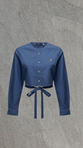 POLO  RALPH LAUREN REWORK LONG SLEEVED SHIRT - UK 12