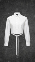 JOS.A.BANK REWORK BAGGY CROPPED SHIRT - UK 14