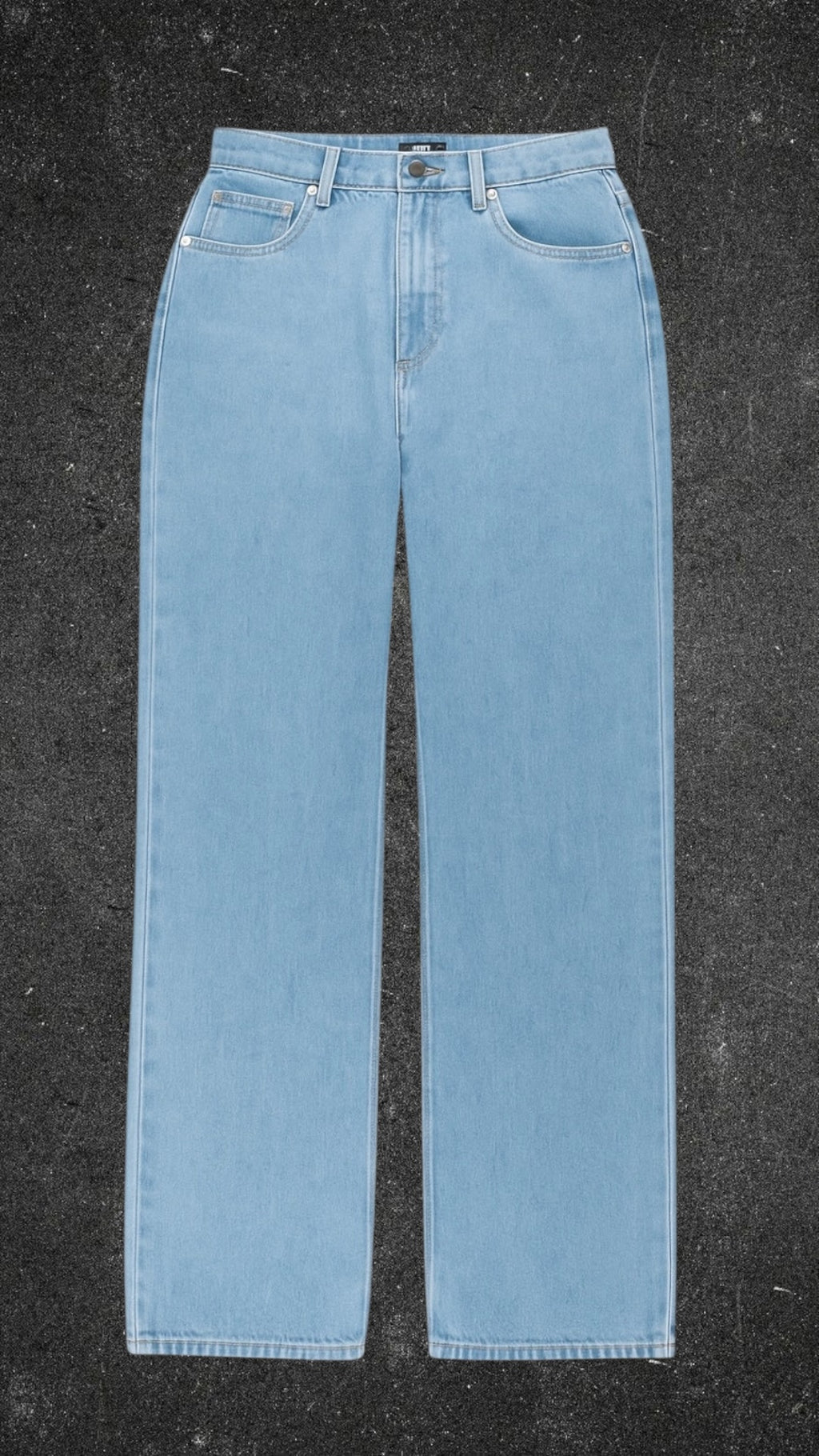 PRETTYLITTLETHING BAGGY FIT STRAIGHT LEG JEANS - UK 10