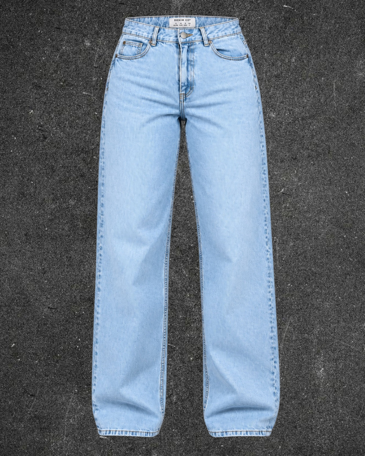 DENIM C0 STRAIGHT LEG JEANS - UK 12