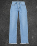 UNTAGGED STRAIGHT LEG JEANS - UK 8