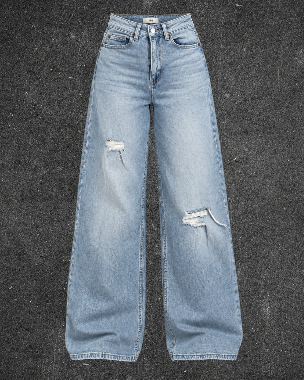 H&M WIDE LEG JEANS - UK 4