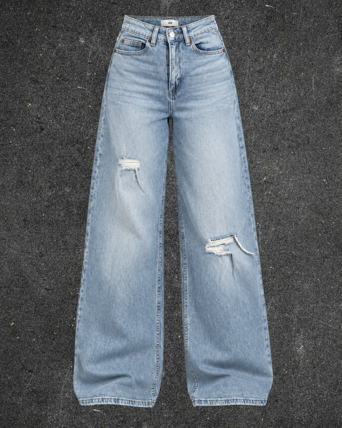 H&M WIDE LEG JEANS - UK 4