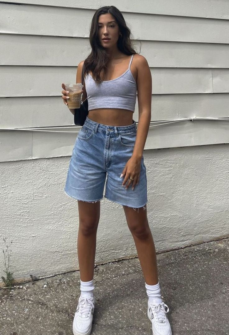 NEW LOOK BERMUDA SHORTS - UK 8