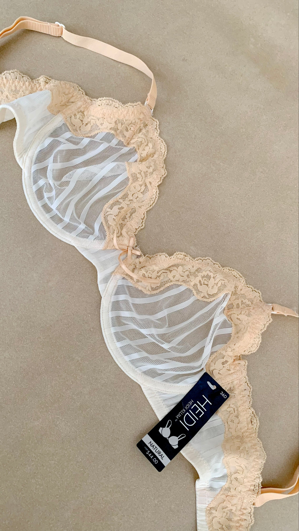 HEIDI KLUM UNDERWIRE SHEER BRA